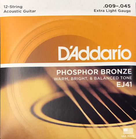 D’Addario - Phosphor Bronze:12 String Set (EJ41)